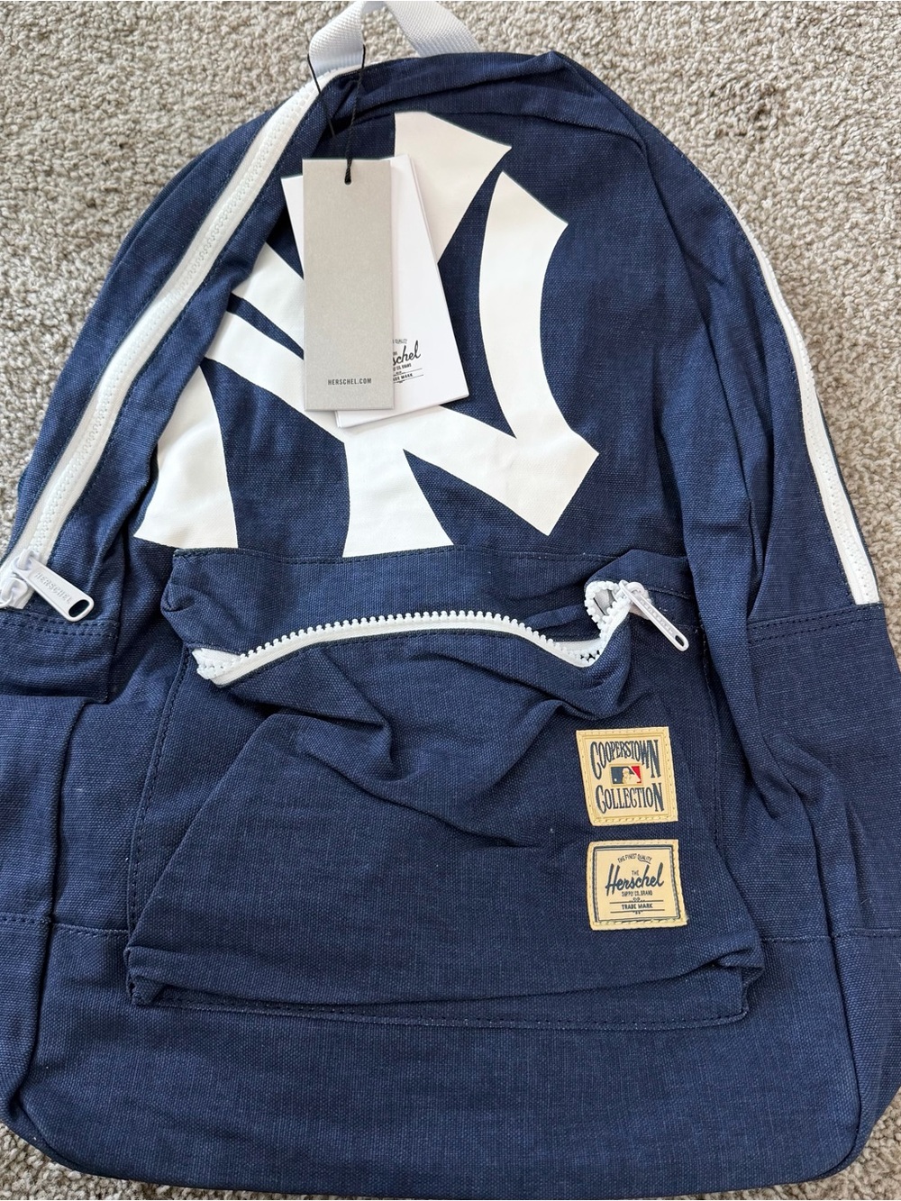Herschel Supply Company Navy and White New York Graphic Daypacks